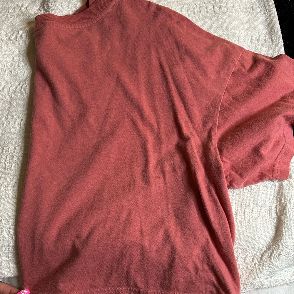 Salmon pink crop top
